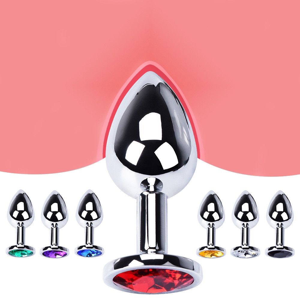 Stainless Steel and Crystal Anal Plug